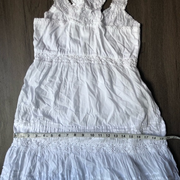 Roberta Roller Rabbit Persephone Maxi Dress Women’s XS White Cotton Crochet - Picture 9 of 13